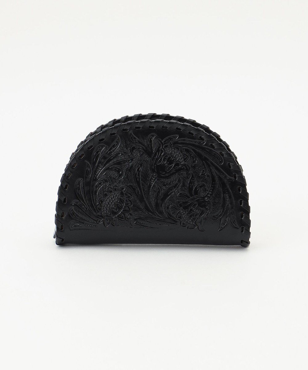 【グレース コンチネンタル/GRACE CONTINENTAL】のSemicirclepouch2 インテリア・キッズ・メンズ・レディースファッション・服の通販 founy(ファニー) 　ファッション　Fashion　レディースファッション　Fashion for Women　ミニ財布・二つ折り財布　Wallets & Card Cases　ポーチ&ミニバッグ　Pouches & Mini Bags　ヴィンテージ　Vintage Style　サークル　Circle, Round Design　財布　Wallet, Purse　定番　Standard, Basic Item　ハンド　Hand, Handmade　ポーチ　Pouch, Small Case　エレガント 上品　Elegant　ブラック|ID: prp329100004834687 ipo3291000000035213291