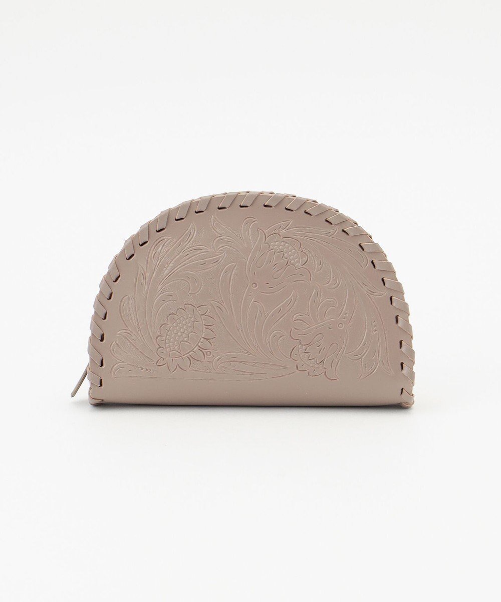 【グレース コンチネンタル/GRACE CONTINENTAL】のSemicirclepouch2 インテリア・キッズ・メンズ・レディースファッション・服の通販 founy(ファニー) 　ファッション　Fashion　レディースファッション　Fashion for Women　ミニ財布・二つ折り財布　Wallets & Card Cases　ポーチ&ミニバッグ　Pouches & Mini Bags　ヴィンテージ　Vintage Style　サークル　Circle, Round Design　財布　Wallet, Purse　定番　Standard, Basic Item　ハンド　Hand, Handmade　ポーチ　Pouch, Small Case　エレガント 上品　Elegant　グレージュ|ID: prp329100004834687 ipo3291000000035213292