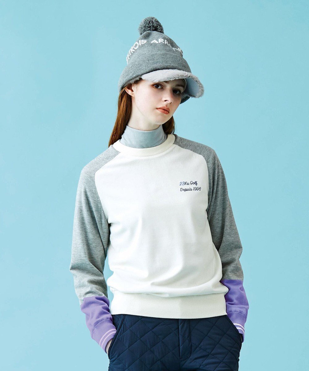 【23区 ゴルフ/NIJYUSANKU GOLF】の【WOMEN】【洗える】トロンプルイユ ニット 人気、トレンドファッション・服の通販 founy(ファニー) 　ファッション　Fashion　レディースファッション　Fashion for Women　トップス・カットソー　Cut & Sew Tops　ニット　Knit Tops & Sweaters　ウォーム　Warm Fabric　ストレッチ　Stretch, Stretchy Fabric　セーター　Sweater, Knitwear　ブロッキング　Color Blocking, Panel Design　洗える　Machine Washable　A/W・秋冬　Autumn/Winter　 other-1|ID: prp329100004834690 ipo3291000000035213300