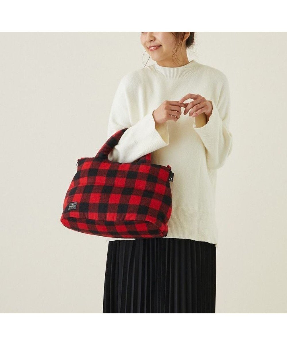 【ルートート/ROOTOTE】の1472【温活&軽量】LT.フェザールー.デリ.マテリアル-A インテリア・キッズ・メンズ・レディースファッション・服の通販 founy(ファニー) 　ファッション　Fashion　レディースファッション　Fashion for Women　バッグ　Bags　軽量　Lightweight, Ultra Light　ショルダー　Shoulder, Shoulder Strap　ジャケット　Jacket, Outerwear　ストール　Stole, Wrap　スポーツ　Sports, Activewear　スマホ　Smartphone, Mobile Device　スマート　Smart, Elegant　ダウン　Down, Puffer　手帳　Planner, Notebook　フェザー　Feather, Feather Detail　フラット　Flat, Flat Shoes　ボンディング　Bonding, Bonded Fabric　ポケット　Pocket, Pocket Detail　02:ブロックチェックレッド|ID: prp329100004835387 ipo3291000000035221627
