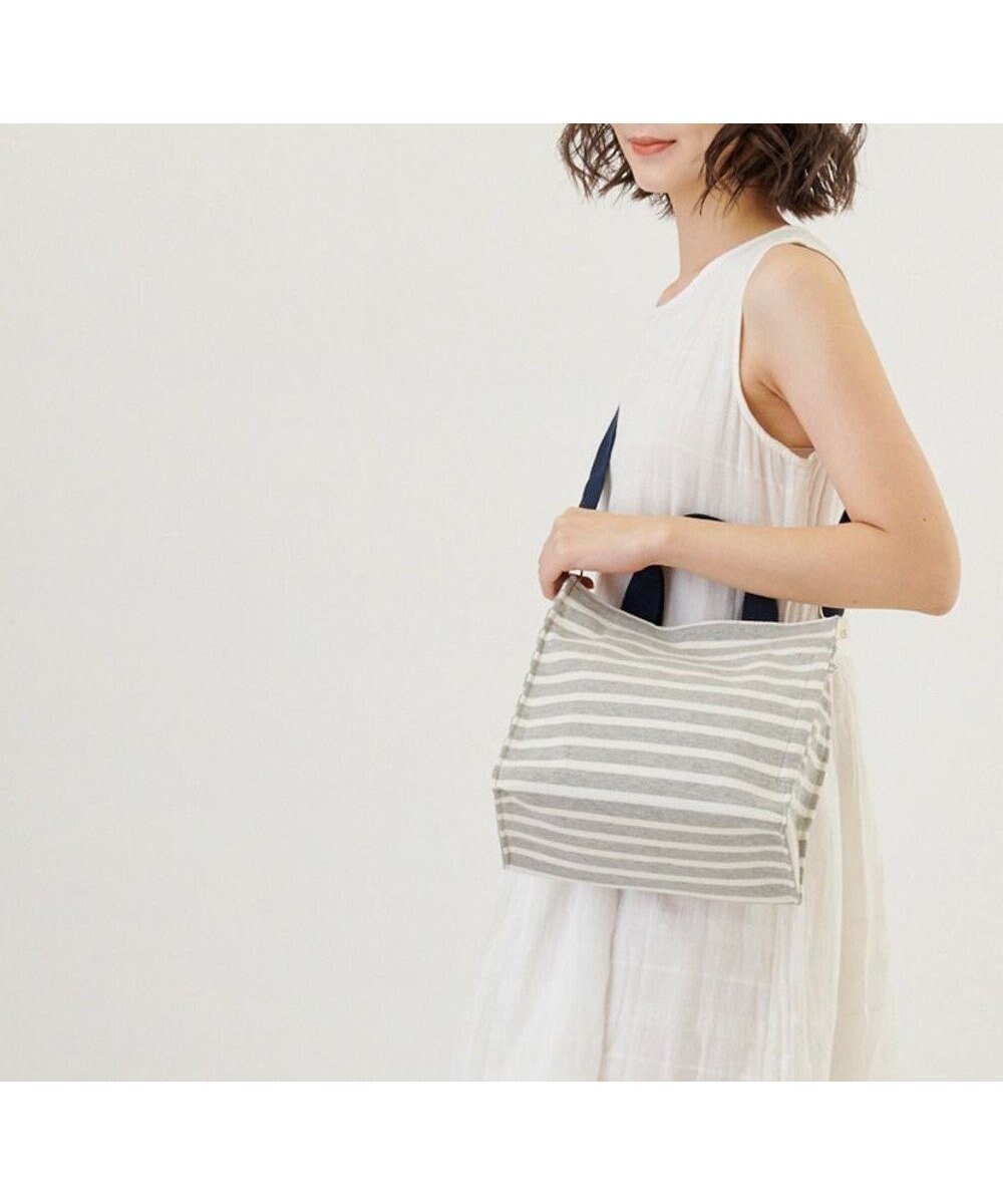 【ルートート/ROOTOTE】の1413【無地&ボーダー】/ NA.スクエア2way.テンジク-B 人気、トレンドファッション・服の通販 founy(ファニー) 　ファッション　Fashion　レディースファッション　Fashion for Women　カメラ　Camera Accessories　ショルダー　Shoulder, Shoulder Strap　シンプル　Simple, Minimal　スクエア　Square, Square Shape　スマート　Smart, Elegant　財布　Wallet, Purse　プリント　Print, Printed Pattern　ボーダー　Border, Stripe　ポケット　Pocket, Pocket Detail　ポーチ　Pouch, Small Case　メランジ　Melange, Mixed Yarn　無地　Plain, Solid Color　ランダム　Random, Irregular　リラックス　Relax, Relaxed Fit　 other-1|ID: prp329100004835399 ipo3291000000035526218