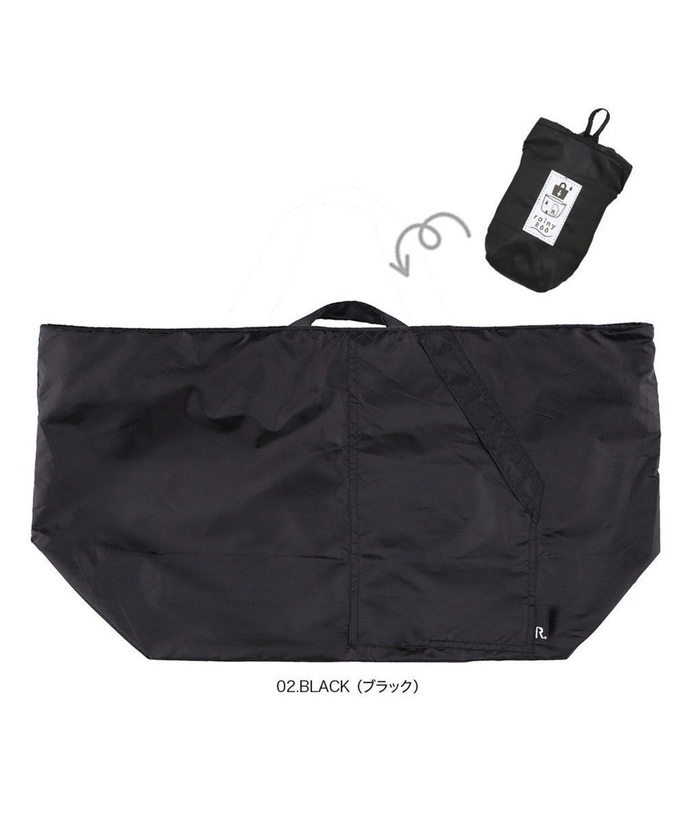 【ルートート/ROOTOTE】の1882【レインバッグ&エコバッグ:はっ水加工】/ LT.レイニールー-F インテリア・キッズ・メンズ・レディースファッション・服の通販 founy(ファニー) 　ファッション　Fashion　レディースファッション　Fashion for Women　コンパクト　Compact, Small Size　傘　Umbrella, Parasol　ドット　Polka Dot, Dot Pattern　ハンカチ　Handkerchief, Hanky　パターン　Pattern, Design Print　プリント　Print, Printed Pattern　ポケット　Pocket, Pocket Detail　水玉　Polka Dot, Dot Pattern　ランダム　Random, Irregular　02:ブラック|ID: prp329100004835405 ipo3291000000035221692