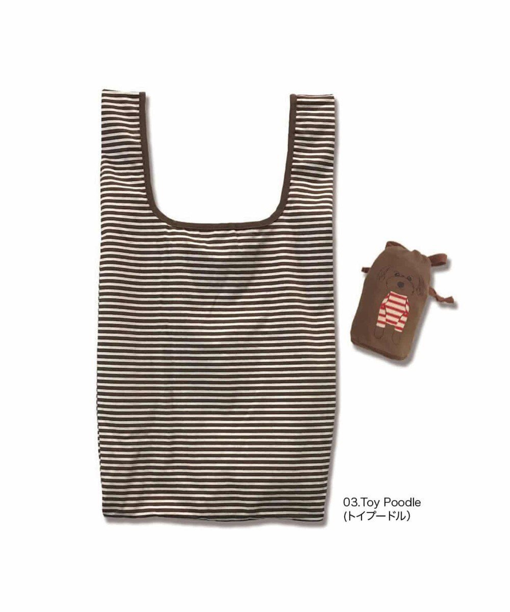 【ルートート/ROOTOTE】の3354【イヌ:エコバッグ】/ EU.ルーショッパー.ポータブル わんこ インテリア・キッズ・メンズ・レディースファッション・服の通販 founy(ファニー) 　ファッション　Fashion　レディースファッション　Fashion for Women　イラスト　Illustration　コンパクト　Compact, Small Size　巾着　Drawstring Bag, Kinchaku　財布　Wallet, Purse　プリント　Print, Printed Pattern　ポケット　Pocket, Pocket Detail　ランダム　Random, Irregular　旅行　Travel　03:トイプードル|ID: prp329100004835406 ipo3291000000035221701