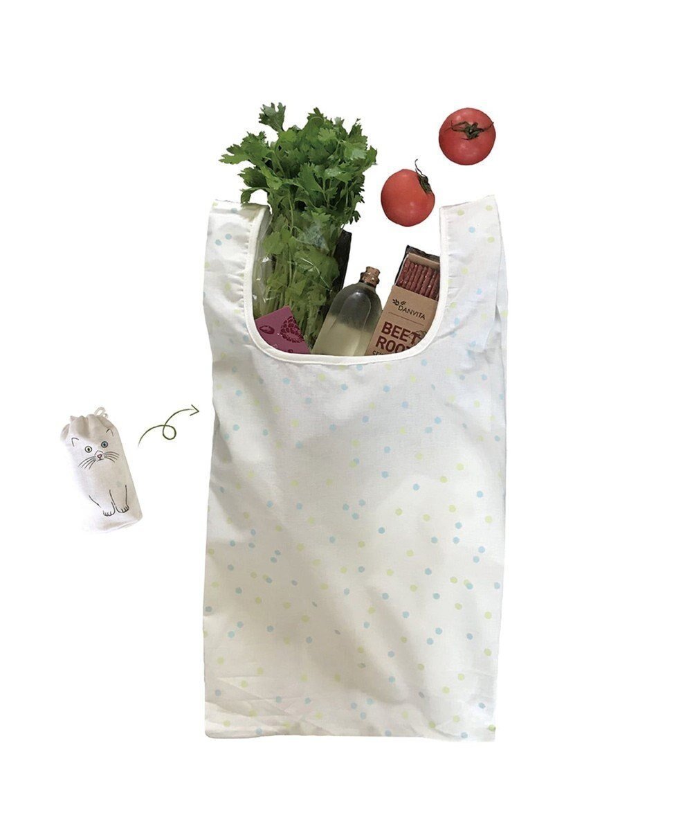 【ルートート/ROOTOTE】の3429【ねこのマルシェ:エコバッグ】/ EU.ルーショッパー.ポータブル ネコ 人気、トレンドファッション・服の通販 founy(ファニー) 　ファッション　Fashion　レディースファッション　Fashion for Women　イラスト　Illustration　コンパクト　Compact, Small Size　巾着　Drawstring Bag, Kinchaku　財布　Wallet, Purse　ネコ　Cat, Feline Motif　プリント　Print, Printed Pattern　ポケット　Pocket, Pocket Detail　ランダム　Random, Irregular　旅行　Travel　 other-1|ID: prp329100004835407 ipo3291000000035221703