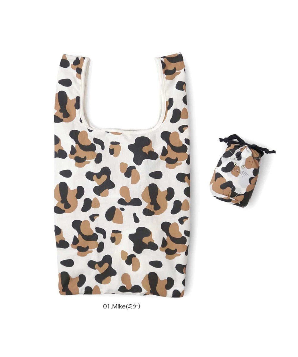 【ルートート/ROOTOTE】の3429【ねこのマルシェ:エコバッグ】/ EU.ルーショッパー.ポータブル ネコ インテリア・キッズ・メンズ・レディースファッション・服の通販 founy(ファニー) 　ファッション　Fashion　レディースファッション　Fashion for Women　イラスト　Illustration　コンパクト　Compact, Small Size　巾着　Drawstring Bag, Kinchaku　財布　Wallet, Purse　ネコ　Cat, Feline Motif　プリント　Print, Printed Pattern　ポケット　Pocket, Pocket Detail　ランダム　Random, Irregular　旅行　Travel　01:ミケ|ID: prp329100004835407 ipo3291000000035221706