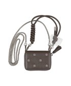 【アンビリオン/UNBILLION】のペルケ perche / ドット刺繍ジャバラチャームウォレットショルダー 人気、トレンドファッション・服の通販 founy(ファニー) ファッション Fashion レディースファッション Fashion for Women ミニ財布・二つ折り財布 Wallets & Card Cases コンパクト Compact, Small Size ショルダー Shoulder, Shoulder Strap チェーン Chain, Chain Strap ドット Polka Dot, Dot Pattern ポケット Pocket, Pocket Detail 財布 Wallet, Purse thumbnail ダークグレー|ID: prp329100004835413 ipo3291000000035703287