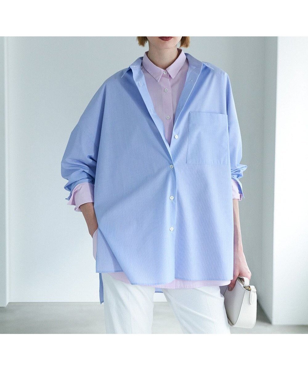 【アイシービー/iCB】のクリーンブロード オーバーシャツ 人気、トレンドファッション・服の通販 founy(ファニー) 　ファッション　Fashion　レディースファッション　Fashion for Women　トップス・カットソー　Cut & Sew Tops　シャツ・ブラウス・オフィスカジュアル　Elegant Blouses & Button-Ups　春　Spring　カフス　Cuff Design　ストライプ　Stripe, Striped Pattern　スリット　Slit, Slit Detail　ブロード　Broadcloth, Fine Cotton　ライダース　Riders　S/S・春夏　SS, Spring/Summer, Warm Season　夏　Summer　2026年　2026　 other-1|ID: prp329100004835426 ipo3291000000036273768