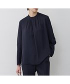 【アイシービー/iCB】のアセテートダブルサテン ランタンスリーブブラウス 人気、トレンドファッション・服の通販 founy(ファニー) ファッション Fashion レディースファッション Fashion for Women トップス・カットソー Cut & Sew Tops シャツ・ブラウス・オフィスカジュアル Elegant Blouses & Button-Ups 春 Spring 洗える Machine Washable サテン Satin, Glossy Fabric ストレッチ Stretch, Stretchy Fabric スリーブ Sleeve, Long Sleeve / Short Sleeve セットアップ Set-Up, Coordinated Outfit ダブル Double, Double-Breasted ドレープ Drape, Draping Fabric ボトム Bottoms, Lower Wear ワイド Wide, Wide Fit S/S・春夏 SS, Spring/Summer, Warm Season おすすめ Recommended / Our Picks 夏 Summer ビジネス 仕事 通勤 Business / Work / Commuting 2026年 2026 thumbnail ネイビー|ID: prp329100004835429 ipo3291000000035221784