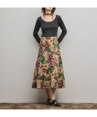 【グレース コンチネンタル/GRACE CONTINENTAL】のフラワージャガードフレアスカート ベージュ|ID: prp329100004835436 ipo3291000000035585760