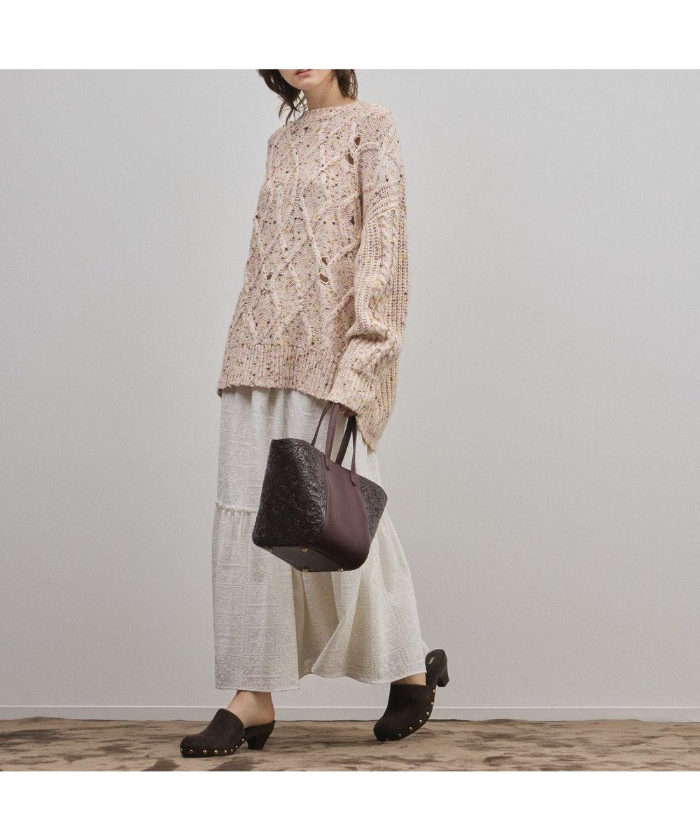 【グレース コンチネンタル/GRACE CONTINENTAL】のケーブルニットトップ インテリア・キッズ・メンズ・レディースファッション・服の通販 founy(ファニー) 　ファッション　Fashion　レディースファッション　Fashion for Women　トップス・カットソー　Cut & Sew Tops　ニット　Knit Tops & Sweaters　セーター　Sweater, Knitwear　ネップ　Nepp, Slub Yarn　A/W・秋冬　Autumn/Winter　キナリ|ID: prp329100004835441 ipo3291000000035221819