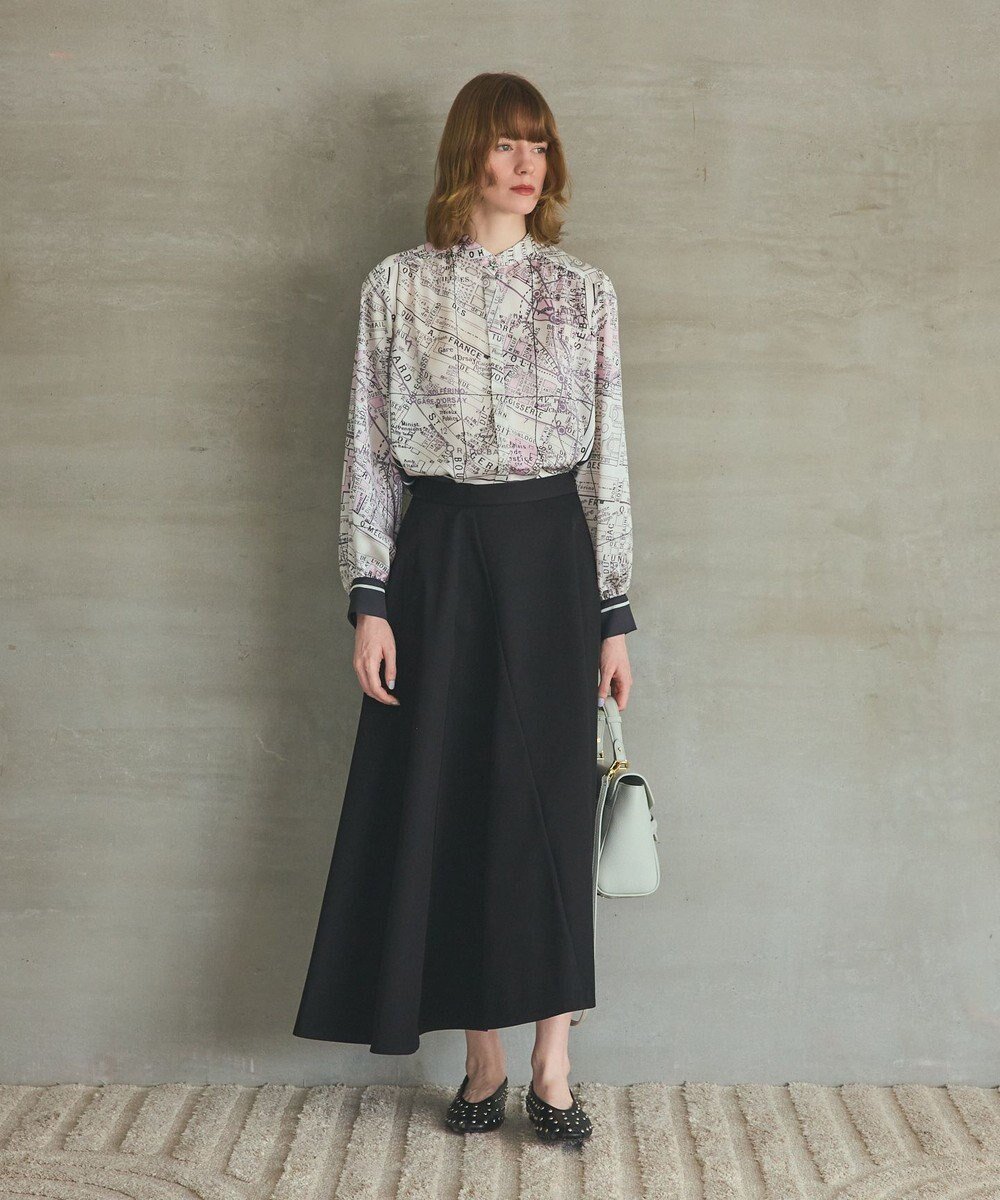 【グレース コンチネンタル/GRACE CONTINENTAL】のイレギュラーフレアスカート インテリア・キッズ・メンズ・レディースファッション・服の通販 founy(ファニー) 　ファッション　Fashion　レディースファッション　Fashion for Women　スカート　Skirts　Aライン・フレアスカート　A-Line & Flared Skirts　イレギュラー　Irregular Design　春　Spring　シンプル　Simple, Minimal　フレア　Flare, Flared　S/S・春夏　SS, Spring/Summer, Warm Season　日本製　Made In Japan　夏　Summer　ブラック|ID: prp329100004835443 ipo3291000000035221826