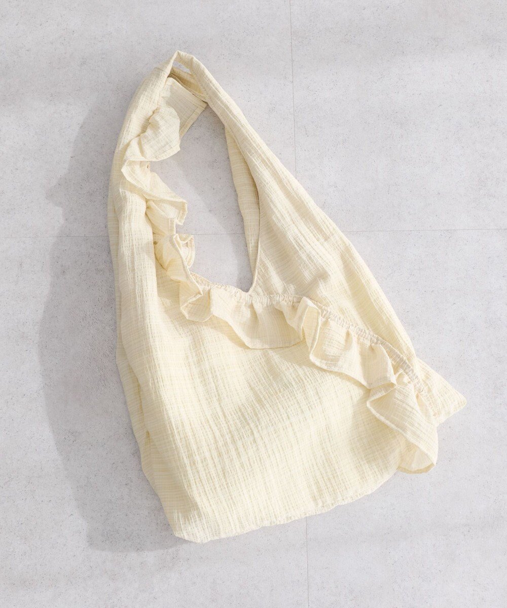 【アースミュージックアンドエコロジー/earth music&ecology】のフリルトライアングルバッグ インテリア・キッズ・メンズ・レディースファッション・服の通販 founy(ファニー) 　ファッション　Fashion　レディースファッション　Fashion for Women　バッグ　Bags　おすすめ　Recommended / Our Picks　イエロー　Yellow　トライアングル　Triangle, Triangular Shape　ドット　Polka Dot, Dot Pattern　フリル　Frill, Ruffle　フロント　Front, Front Design　旅行　Travel　無地　Plain, Solid Color　軽量　Lightweight, Ultra Light　ビジネス 仕事 通勤　Business / Work / Commuting　イエロー|ID: prp329100004835448 ipo3291000000035221846