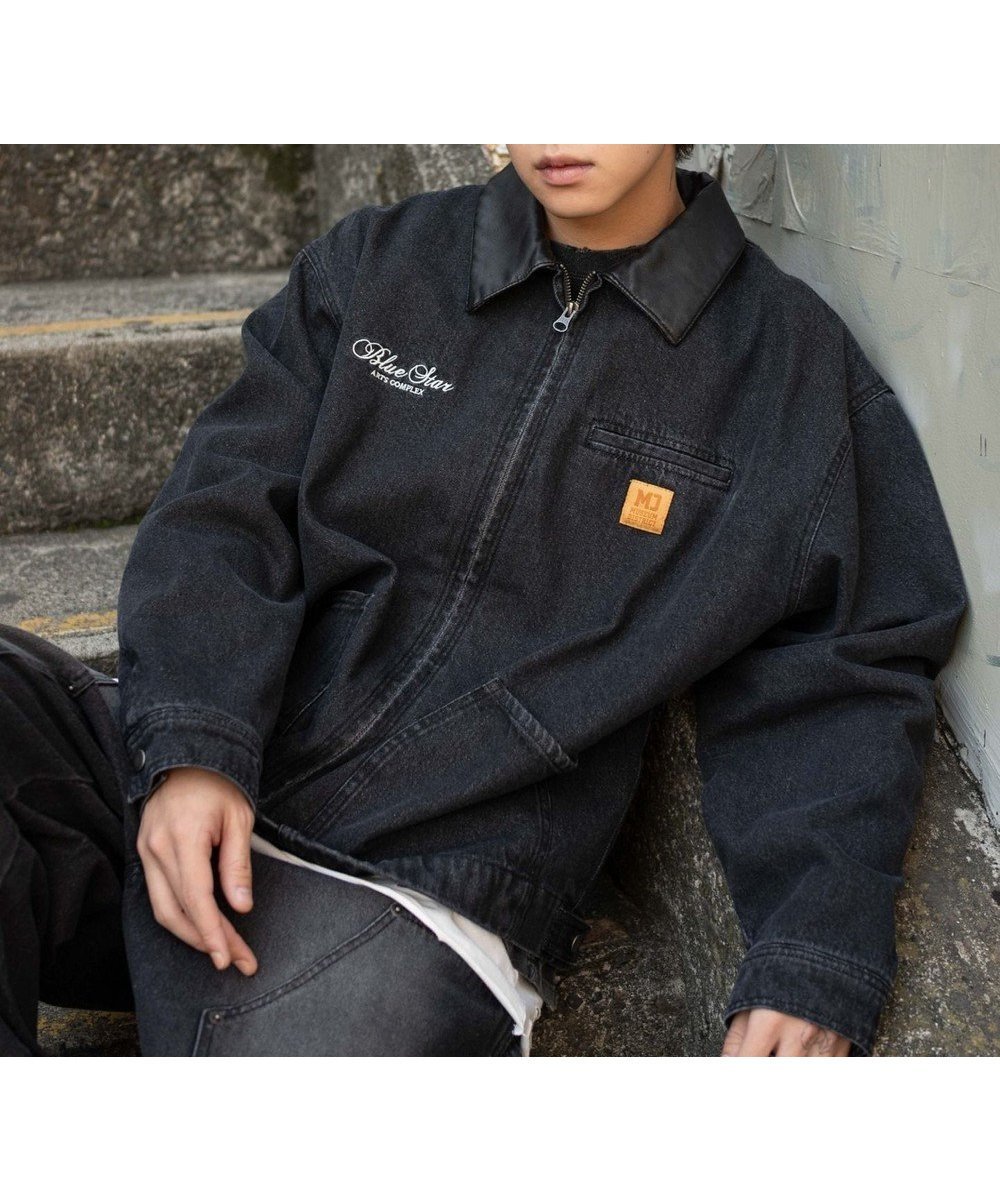 【ウィゴー/WEGO】の【ユニセックス着用ITEM/MLサイズ展開】ワーカーズZIPデニムジャケット インテリア・キッズ・メンズ・レディースファッション・服の通販 founy(ファニー) 　ファッション　Fashion　レディースファッション　Fashion for Women　アウター　Coat / Outerwear Collection　レディースジャケット・軽アウター　Jackets　デニムジャケット / カジュアルアウター　Denim Jackets　インナー　Innerwear　春　Spring　秋　Autumn　カットソー　Cut and Sewn Top　カーゴパンツ　Cargo Pants, Utility Pants　クール　Cool, Chic　コーデュロイ　Corduroy, Cord Fabric　ジャケット　Jacket, Outerwear　スニーカー　Sneakers, Trainers　スマホ　Smartphone, Mobile Device　セットアップ　Set-Up, Coordinated Outfit　デニム　Denim, Jeans Material　フロント　Front, Front Design　ポケット　Pocket, Pocket Detail　無地　Plain, Solid Color　ロング　Long, Long-Length　ワイド　Wide, Wide Fit　ワーク　Workwear, Utility Style　冬　Winter / This Winter　S/S・春夏　SS, Spring/Summer, Warm Season　夏　Summer　2026年　2026　デニムブラックソノタ|ID: prp329100004835465 ipo3291000000035221893