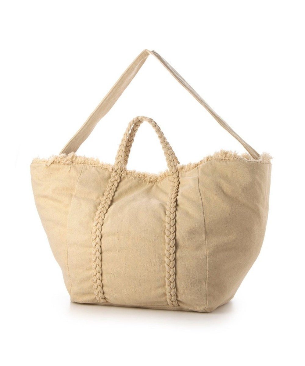 【アンビリオン/UNBILLION】のカシュカシュ cachecache / 2wayビッグデニムトート インテリア・キッズ・メンズ・レディースファッション・服の通販 founy(ファニー) 　ファッション　Fashion　レディースファッション　Fashion for Women　バッグ　Bags　ヴィンテージ　Vintage Style　カラフル　Colorful Design　デニム　Denim, Jeans Material　ハンド　Hand, Handmade　ビッグ　Big, Oversized　フリンジ　Fringe, Tassel　ミックス　Mix, Mixed Style　モチーフ　Motif, Design Theme　再入荷　Restock / Back in Stock　アイボリー|ID: prp329100004835485 ipo3291000000035221981