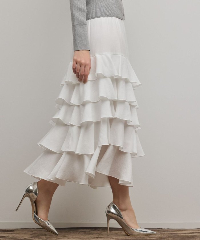 【グレース コンチネンタル/GRACE CONTINENTAL】のティアードフリルスカート インテリア・キッズ・メンズ・レディースファッション・服の通販 founy(ファニー) https://founy.com/ ファッション Fashion レディースファッション Fashion for Women スカート Skirts ティアードスカート Tiered Skirt, Flounced Skirt トレンド Trend, Trending Now パターン Pattern, Design Print フェミニン Feminine, Girly フリル Frill, Ruffle エレガント 上品 Elegant 夏 Summer 春 Spring S/S・春夏 SS, Spring/Summer, Warm Season |ID: prp329100004835500 ipo3291000000035222032