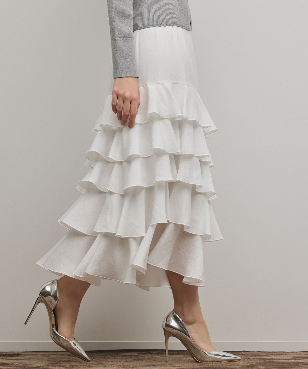 【グレース コンチネンタル/GRACE CONTINENTAL】のティアードフリルスカート 人気、トレンドファッション・服の通販 founy(ファニー) 　ファッション　Fashion　レディースファッション　Fashion for Women　スカート　Skirts　ティアードスカート　Tiered Skirt, Flounced Skirt　トレンド　Trend, Trending Now　パターン　Pattern, Design Print　フェミニン　Feminine, Girly　フリル　Frill, Ruffle　エレガント 上品　Elegant　夏　Summer　春　Spring　S/S・春夏　SS, Spring/Summer, Warm Season　 other-1|ID: prp329100004835500 ipo3291000000035222032
