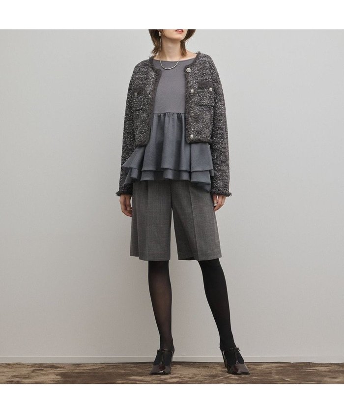 【グレース コンチネンタル/GRACE CONTINENTAL】のスーツ地ハーフパンツ インテリア・キッズ・メンズ・レディースファッション・服の通販 founy(ファニー) https://founy.com/ ファッション Fashion レディースファッション Fashion for Women パンツ Pants & Trousers ショートパンツ・ハーフパンツ High-Waisted & Relaxed Shorts スーツ Business Suits & Workwear スーツパンツ・ドレスパンツ Suit Pants / Office Trousers / Dress Pants ジャケット Jacket, Outerwear スーツ Suit, Formalwear セットアップ Set-Up, Coordinated Outfit ハーフ Half, Half-Length マニッシュ Mannish, Boyish 日本製 Made In Japan 無地 Plain, Solid Color A/W・秋冬 Autumn/Winter |ID: prp329100004835502 ipo3291000000035222043