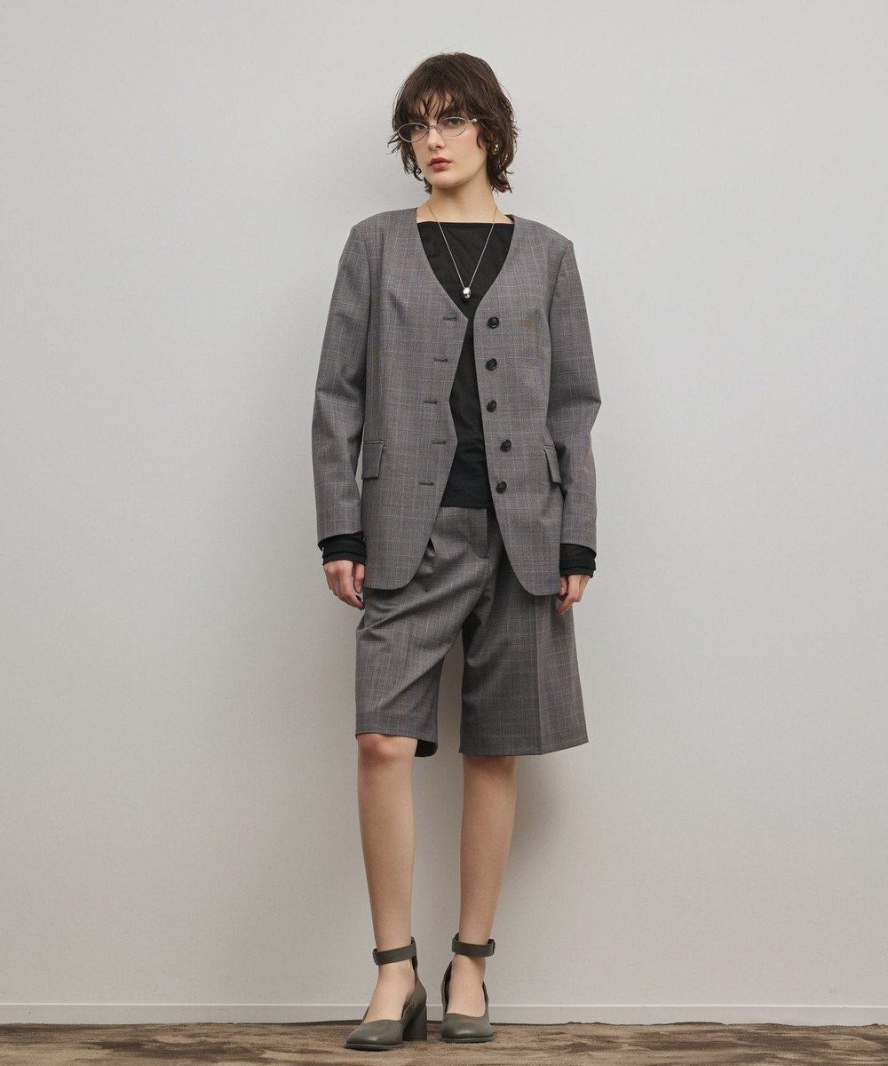 【グレース コンチネンタル/GRACE CONTINENTAL】のデザインフロントジャケット 人気、トレンドファッション・服の通販 founy(ファニー) 　ファッション　Fashion　レディースファッション　Fashion for Women　アウター　Coat / Outerwear Collection　レディースジャケット・軽アウター　Jackets　ノーカラージャケット / シンプル上品コーデ　Collarless Jackets　春　Spring　カッティング　Cutting Detail　カーディガン　Cardigan, Knitwear　ジャケット　Jacket, Outerwear　スーツ　Suit, Formalwear　セットアップ　Set-Up, Coordinated Outfit　ハーフ　Half, Half-Length　パターン　Pattern, Design Print　フロント　Front, Front Design　無地　Plain, Solid Color　ロング　Long, Long-Length　冬　Winter / This Winter　S/S・春夏　SS, Spring/Summer, Warm Season　日本製　Made In Japan　夏　Summer　 other-1|ID: prp329100004835503 ipo3291000000035222048