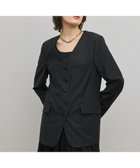 【グレース コンチネンタル/GRACE CONTINENTAL】のデザインフロントジャケット 人気、トレンドファッション・服の通販 founy(ファニー) ファッション Fashion レディースファッション Fashion for Women アウター Coat / Outerwear Collection レディースジャケット・軽アウター Jackets ノーカラージャケット / シンプル上品コーデ Collarless Jackets 春 Spring カッティング Cutting Detail カーディガン Cardigan, Knitwear ジャケット Jacket, Outerwear スーツ Suit, Formalwear セットアップ Set-Up, Coordinated Outfit ハーフ Half, Half-Length パターン Pattern, Design Print フロント Front, Front Design 無地 Plain, Solid Color ロング Long, Long-Length 冬 Winter / This Winter S/S・春夏 SS, Spring/Summer, Warm Season 日本製 Made In Japan 夏 Summer thumbnail ブラック|ID: prp329100004835503 ipo3291000000035222050