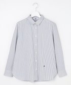 【ジェイ プレス/J.PRESS】のBEZコットンナイロン ストライプ シャツ ブラウス ホワイト×ネイビー系|ID: prp329100004836459 ipo3291000000035229745