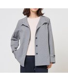【ジェイ プレス/J.PRESS】のLightストレッチチェック スタンドカラー コート ダークネイビーギンガム系|ID: prp329100004836461 ipo3291000000035703504