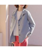 【ジェイ プレス/J.PRESS】のLightストレッチチェック スタンドカラー コート ダークネイビーギンガム系|ID: prp329100004836461 ipo3291000000036179867