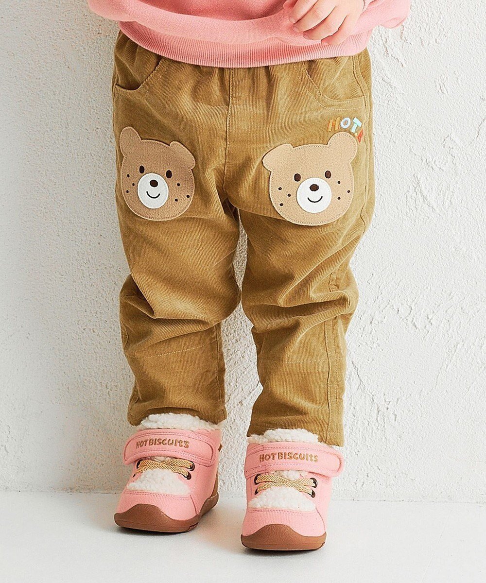 【ミキハウスホットビスケッツ/MIKI HOUSE HOT BISCUITS / KIDS】の【80-120cm】【NEW Color Series】コーデュロイ素材 パンツ インテリア・キッズ・メンズ・レディースファッション・服の通販 founy(ファニー) 　ファッション　Fashion　キッズファッション　Fashion for Kids　ボトムス　Bottoms　おすすめ　Recommended / Our Picks　ウォーム　Warm Fabric　カラフル　Colorful Design　コーデュロイ　Corduroy, Cord Fabric　ベスト　Vest, Waistcoat　ポケット　Pocket, Pocket Detail　A/W・秋冬　Autumn/Winter　ベージュ|ID: prp329100004837014 ipo3291000000035239089