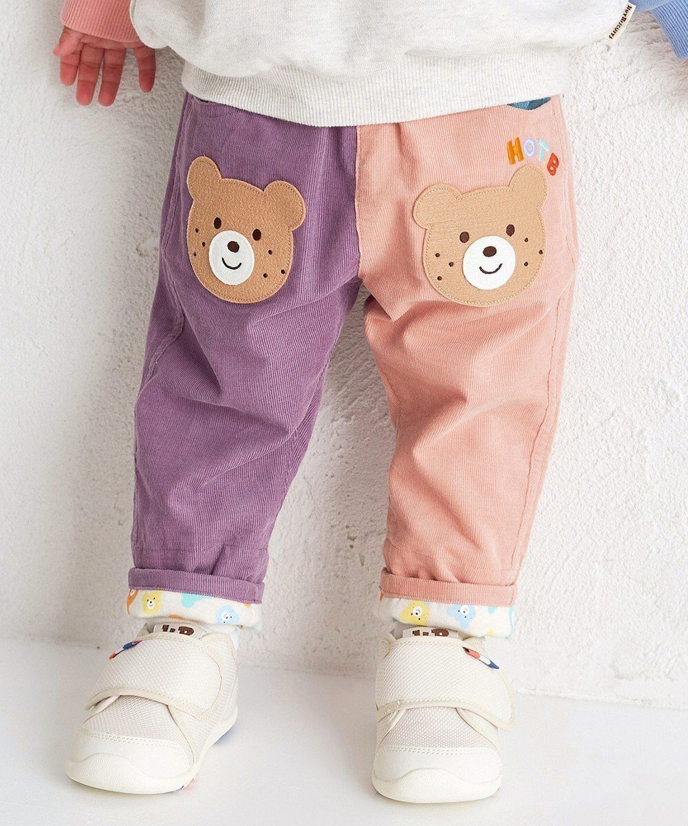 【ミキハウスホットビスケッツ/MIKI HOUSE HOT BISCUITS / KIDS】の【80-120cm】【NEW Color Series】コーデュロイ素材 パンツ インテリア・キッズ・メンズ・レディースファッション・服の通販 founy(ファニー) 　ファッション　Fashion　キッズファッション　Fashion for Kids　ボトムス　Bottoms　おすすめ　Recommended / Our Picks　ウォーム　Warm Fabric　カラフル　Colorful Design　コーデュロイ　Corduroy, Cord Fabric　ベスト　Vest, Waistcoat　ポケット　Pocket, Pocket Detail　A/W・秋冬　Autumn/Winter　マルチカラー|ID: prp329100004837014 ipo3291000000035239091