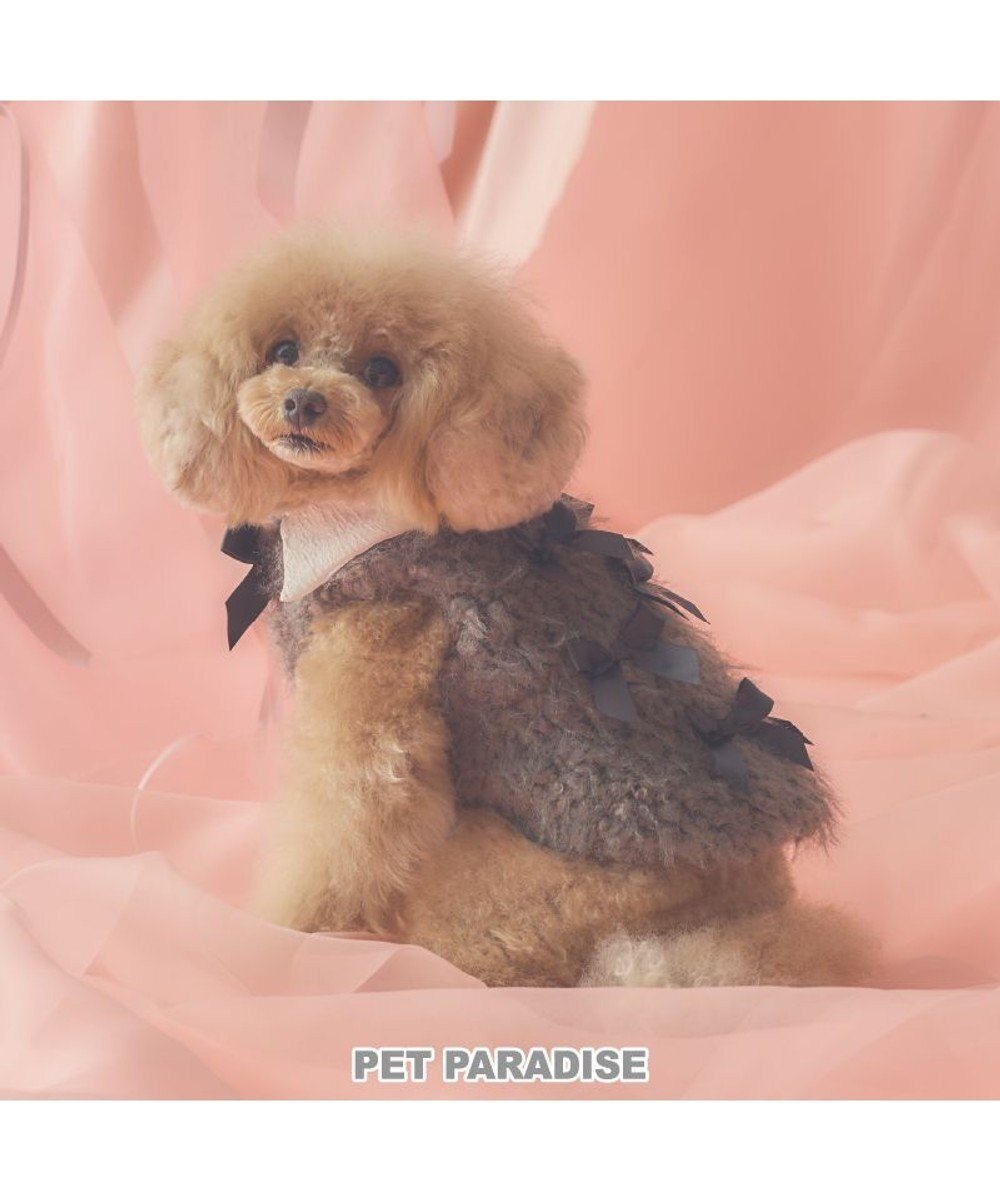 【ペットパラダイス/PET PARADISE / GOODS】のcherircouture メニーリボンファーベスト 《グレー》 小型犬 人気、トレンドファッション・服の通販 founy(ファニー) 　イレギュラー　Irregular Design　ベスト　Vest, Waistcoat　リボン　Ribbon, Bow　犬　Dog　A/W・秋冬　Autumn/Winter　ホーム・キャンプ・アウトドア・お取り寄せ　Home Living / Home & Lifestyle / Camping Gear / Outdoor Camping　ペットグッズ　Pet Supplies　 other-1|ID: prp329100004837016 ipo3291000000035239095