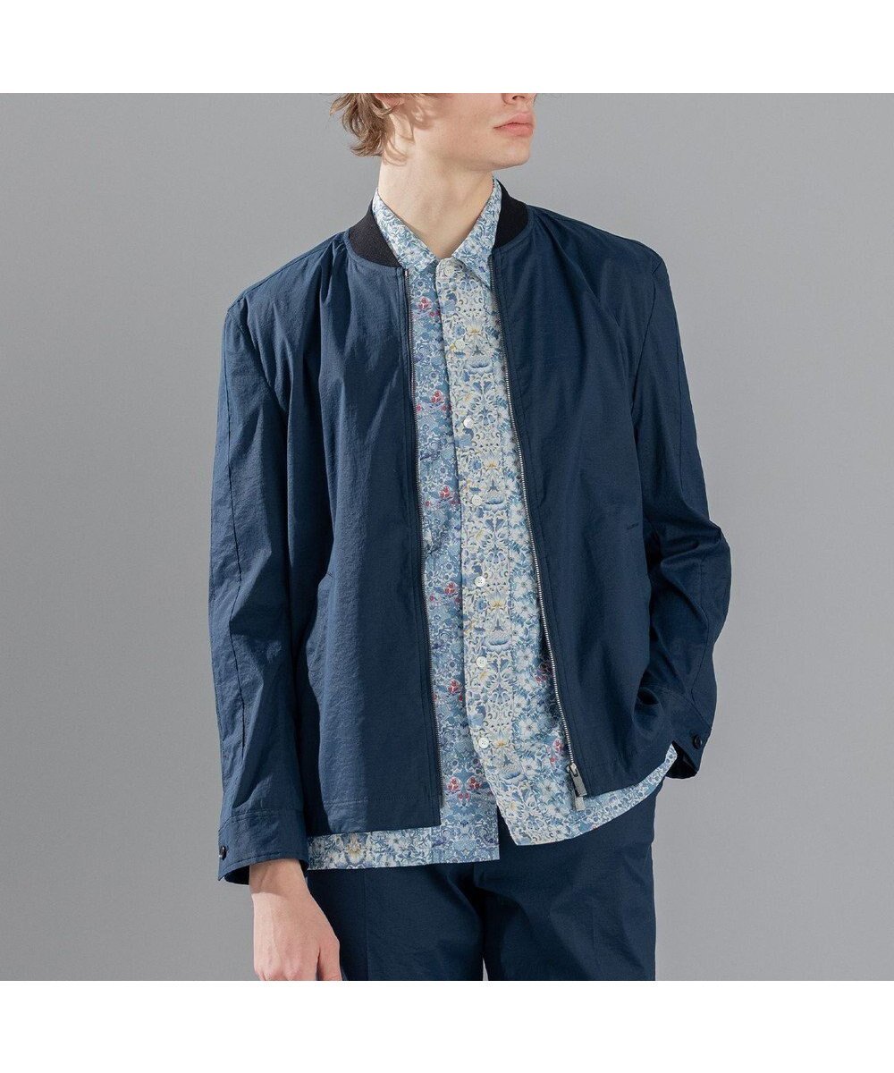 【ジョゼフ オム/JOSEPH HOMME / MEN】のスーパーストレッチウェザー ジップアップブルゾン 人気、トレンドファッション・服の通販 founy(ファニー) 　ファッション　Fashion　メンズファッション　Fashion for Men　アウター　Men's Coats Outerwear　ブルゾンジャケット / カジュアルアウター　Bomber Jackets & Blousons　カフス　Cuff Design　ジップ　Zip, Zipper　ジャケット　Jacket, Outerwear　ストレッチ　Stretch, Stretchy Fabric　ドローコード　Drawcord, Drawstring Cord　フロント　Front, Front Design　ブルゾン　Blouson, Bomber Jacket　ポケット　Pocket, Pocket Detail　ワッシャー　Washer, Crinkled Finish　夏　Summer　定番　Standard, Basic Item　春　Spring　S/S・春夏　SS, Spring/Summer, Warm Season　軽量　Lightweight, Ultra Light　 other-1|ID: prp329100004837024 ipo3291000000035766188