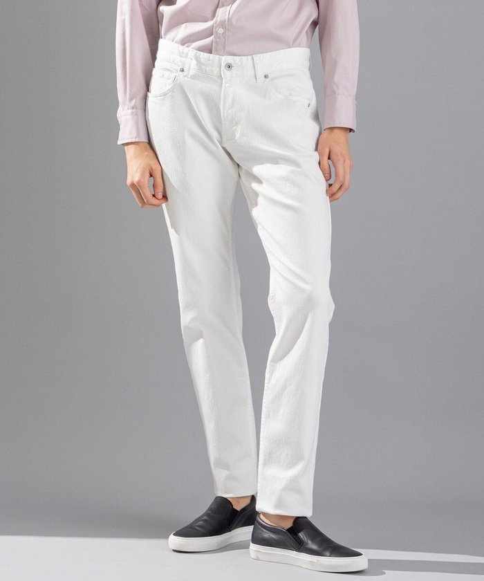 【ジョゼフ オム/JOSEPH HOMME / MEN】のストレッチデニム ホワイト / CIGAR 5P インテリア・キッズ・メンズ・レディースファッション・服の通販 founy(ファニー) https://founy.com/ ファッション Fashion メンズファッション Fashion for Men ボトムス Bottoms デニムパンツ・ジーンズ Denim Pants ジャケット Jacket, Outerwear ストレッチ Stretch, Stretchy Fabric ストレート Straight, Straight Cut スリム Slim, Slim Fit デニム Denim, Jeans Material ポケット Pocket, Pocket Detail 夏 Summer S/S・春夏 SS, Spring/Summer, Warm Season A/W・秋冬 Autumn/Winter |ID: prp329100004837026 ipo3291000000035239148