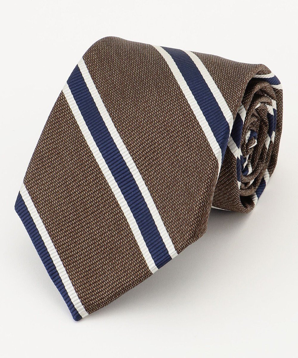 【ジェイ プレス/J.PRESS / MEN】の【STRUCTURE MIX COLLECTION】レジメンタル ネクタイ インテリア・キッズ・メンズ・レディースファッション・服の通販 founy(ファニー) 　ファッション　Fashion　メンズファッション　Fashion for Men　ジャケット　Jacket, Outerwear　ストライプ　Stripe, Striped Pattern　スーツ　Suit, Formalwear　ブラウン系2|ID: prp329100004837028 ipo3291000000035239158
