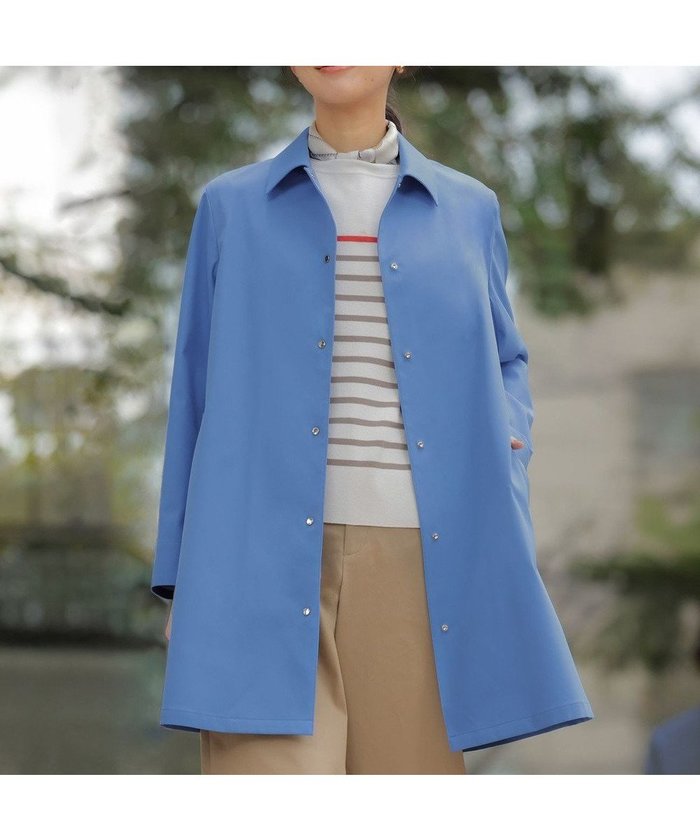 【ジェイ プレス/J.PRESS】のドライツイルストレッチ ステンカラー コート インテリア・キッズ・メンズ・レディースファッション・服の通販 founy(ファニー) https://founy.com/ ファッション Fashion レディースファッション Fashion for Women アウター Coat / Outerwear Collection コート・ロングコート・ピーコート Long Coats, Peacoats & More レディースジャケット・軽アウター Jackets インナー Innerwear 春 Spring ジャケット Jacket, Outerwear ストレッチ Stretch, Stretchy Fabric ドット Polka Dot, Dot Pattern フィット Fit, Slim Fit フロント Front, Front Design ロング Long, Long-Length S/S・春夏 SS, Spring/Summer, Warm Season 夏 Summer エレガント 上品 Elegant |ID: prp329100004837786 ipo3291000000035613414