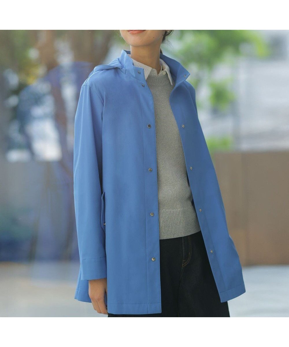 【ジェイ プレス/J.PRESS】の【2way】ドライツイルストレッチ フーデット アウター インテリア・キッズ・メンズ・レディースファッション・服の通販 founy(ファニー) 　ファッション　Fashion　レディースファッション　Fashion for Women　アウター　Coat / Outerwear Collection　コート・ロングコート・ピーコート　Long Coats, Peacoats & More　レディースジャケット・軽アウター　Jackets　インナー　Innerwear　春　Spring　シンプル　Simple, Minimal　ジャケット　Jacket, Outerwear　スタンド　Stand Collar, Upright Stand　ストレッチ　Stretch, Stretchy Fabric　バランス　Balance, Style Balance　フィット　Fit, Slim Fit　S/S・春夏　SS, Spring/Summer, Warm Season　夏　Summer　ブルー系|ID: prp329100004837787 ipo3291000000035530077