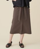 【自由区/JIYU-KU】のブラッシュドコットンサテンナロー スカート ダークブラウン|ID: prp329100004837791 ipo3291000000035248909