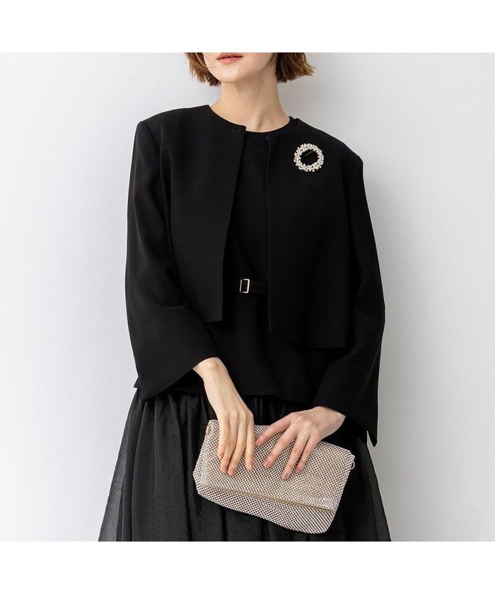 【23区/NIJYUSANKU】の【APPLAUDIR】クリアジョーゼット コンパクトタックジャケット インテリア・キッズ・メンズ・レディースファッション・服の通販 founy(ファニー) https://founy.com/ ファッション Fashion レディースファッション Fashion for Women アウター Coat / Outerwear Collection レディースジャケット・軽アウター Jackets 春 Spring ジャケット Jacket, Outerwear ジョーゼット Georgette, Semi-Sheer Fabric スリット Slit, Slit Detail センター Center, Center Line ドレス Dress, One-Piece ドレープ Drape, Draping Fabric バランス Balance, Style Balance パーティ Party, Party Style S/S・春夏 SS, Spring/Summer, Warm Season 夏 Summer 結婚式 Wedding ビジネス 仕事 通勤 Business / Work / Commuting 2026年 2026 |ID: prp329100004837793 ipo3291000000036377785