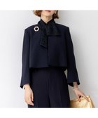 【23区/NIJYUSANKU】の【APPLAUDIR】クリアジョーゼット コンパクトタックジャケット ネイビー系|ID: prp329100004837793 ipo3291000000036377787