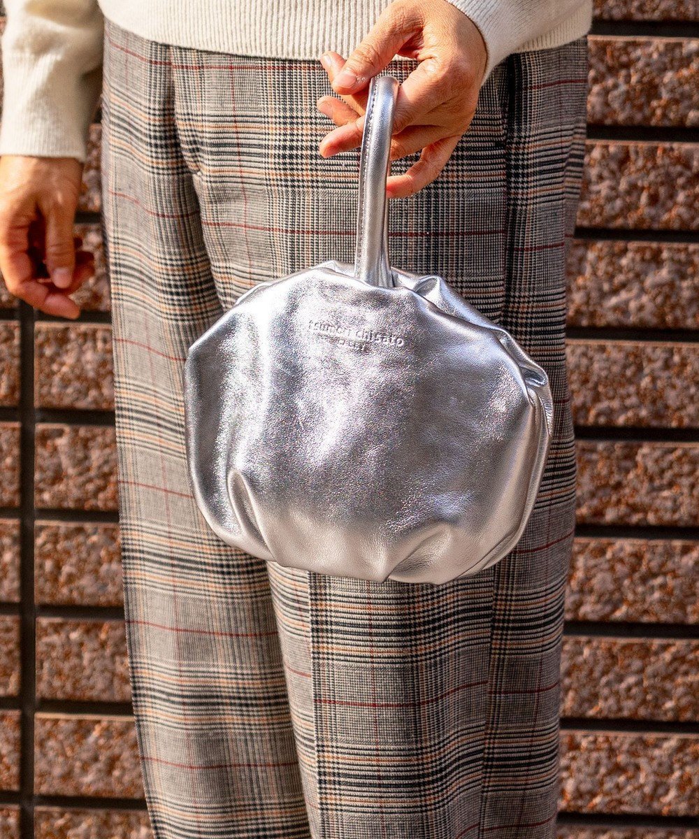 【ツモリチサト キャリー/tsumori chisato CARRY】のラムギャザー ワンハンドル 手提げ ハンドバッグ インテリア・キッズ・メンズ・レディースファッション・服の通販 founy(ファニー) 　ファッション　Fashion　レディースファッション　Fashion for Women　バッグ　Bags　ギャザー　Gathered, Ruffled　ショルダー　Shoulder, Shoulder Strap　シンプル　Simple, Minimal　ハンド　Hand, Handmade　フォルム　Silhouette, Form　ボストン　Boston　巾着　Drawstring Bag, Kinchaku　軽量　Lightweight, Ultra Light　シルバー|ID: prp329100004837801 ipo3291000000035248945