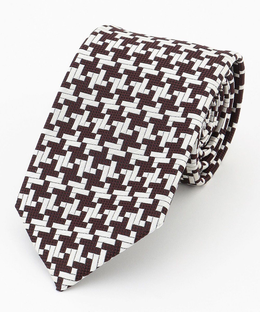 【ジョゼフ オム/JOSEPH HOMME / MEN】のウィンドミルジャガード ネクタイ インテリア・キッズ・メンズ・レディースファッション・服の通販 founy(ファニー) 　ファッション　Fashion　メンズファッション　Fashion for Men　シルク　Silk, 100% Silk　シンプル　Simple, Minimal　スーツ　Suit, Formalwear　エレガント 上品　Elegant　ワイン系7|ID: prp329100004837817 ipo3291000000035248992
