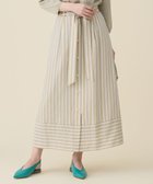 【自由区/JIYU-KU】のビスコースナイロンドビーストライプ スカート ベージュ系|ID: prp329100004837825 ipo3291000000035249027