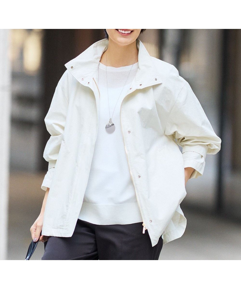 【自由区/JIYU-KU】の【カタログ掲載・春の必需品・オンオフ使える】コットンリネンウェザーライト コート 人気、トレンドファッション・服の通販 founy(ファニー) 　ファッション　Fashion　レディースファッション　Fashion for Women　アウター　Coat / Outerwear Collection　コート・ロングコート・ピーコート　Long Coats, Peacoats & More　レディースジャケット・軽アウター　Jackets　ジャケット　Jacket, Outerwear　スタンド　Stand Collar, Upright Stand　フォルム　Silhouette, Form　ミドル　Middle Length, Mid Height　夏　Summer　春　Spring　S/S・春夏　SS, Spring/Summer, Warm Season　 other-1|ID: prp329100004837832 ipo3291000000036267152
