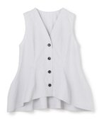 【アンクレイヴ/uncrave】のコットンクロスストライプ ペプラムジレブラウス ネイビーストライプ|ID: prp329100004837854 ipo3291000000035775552