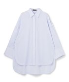 【アンクレイヴ/uncrave】のコットンクロスストライプ BIGシャツ 人気、トレンドファッション・服の通販 founy(ファニー) ファッション Fashion レディースファッション Fashion for Women トップス・カットソー Cut & Sew Tops シャツ・ブラウス・オフィスカジュアル Elegant Blouses & Button-Ups 春 Spring カフス Cuff Design ストライプ Stripe, Striped Pattern チュニック Tunic, Long Top 無地 Plain, Solid Color ループ Loop, Loop Knit S/S・春夏 SS, Spring/Summer, Warm Season おすすめ Recommended / Our Picks 夏 Summer thumbnail サックスストライプ|ID: prp329100004837855 ipo3291000000035775562