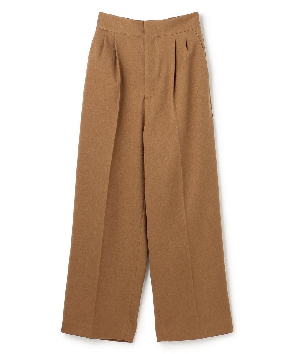 【アンクレイヴ/uncrave】のプルーフウールライクツイル ワイドパンツ インテリア・キッズ・メンズ・レディースファッション・服の通販 founy(ファニー) 　ファッション　Fashion　レディースファッション　Fashion for Women　パンツ　Pants & Trousers　春　Spring　吸水　Absorbent, Quick-Dry　シャンブレー　Chambray, Denim-Like Fabric　ジャケット　Jacket, Outerwear　ストレート　Straight, Straight Cut　セットアップ　Set-Up, Coordinated Outfit　センター　Center, Center Line　ツイル　Twist, Twisted Detail　ループ　Loop, Loop Knit　ワイド　Wide, Wide Fit　S/S・春夏　SS, Spring/Summer, Warm Season　おすすめ　Recommended / Our Picks　夏　Summer　キャメル|ID: prp329100004837856 ipo3291000000035249139