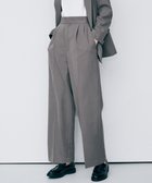 【アンクレイヴ/uncrave】のプルーフウールライクツイル ワイドパンツ グレージュ|ID: prp329100004837856 ipo3291000000035625846