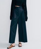 【アンクレイヴ/uncrave】のコットンクロスプレーン ワイドトラウザー ブラック|ID: prp329100004837864 ipo3291000000035249165