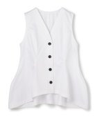 【アンクレイヴ/uncrave】のコットンクロスプレーン ペプラムジレブラウス 人気、トレンドファッション・服の通販 founy(ファニー) ファッション Fashion レディースファッション Fashion for Women アウター Coat / Outerwear Collection トップス・カットソー Cut & Sew Tops シャツ・ブラウス・オフィスカジュアル Elegant Blouses & Button-Ups ベスト&ジレ / 重ね着スタイル Vests & Gilets 春 Spring コルセット Corset, Bustier サテン Satin, Glossy Fabric シェイプ Shape, Slim Fit セットアップ Set-Up, Coordinated Outfit ブロード Broadcloth, Fine Cotton ベスト Vest, Waistcoat ペプラム Peplum, Flared Hem S/S・春夏 SS, Spring/Summer, Warm Season 夏 Summer thumbnail オフ|ID: prp329100004837865 ipo3291000000035249167