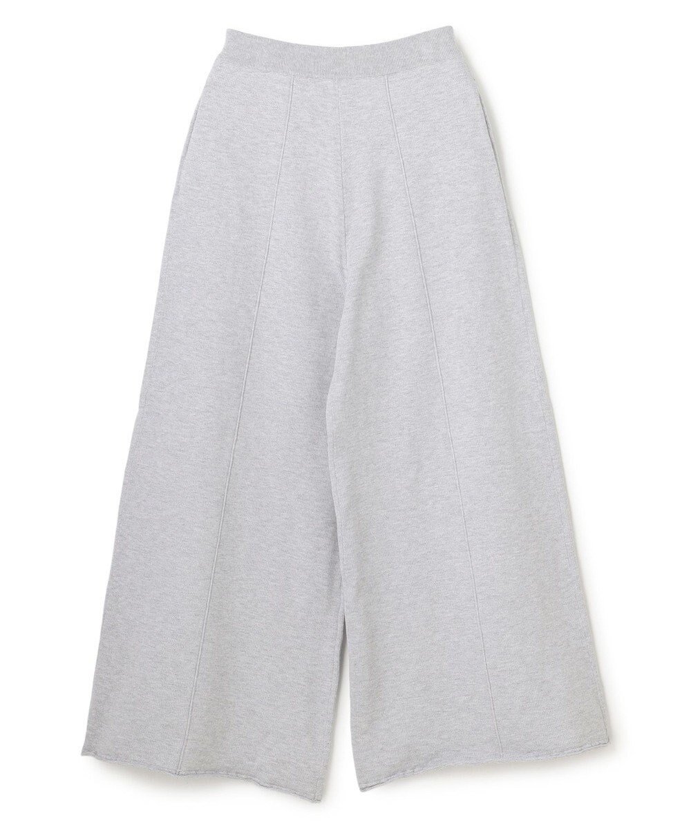 【アンクレイヴ/uncrave】のスウェットライクニット パンツ インテリア・キッズ・メンズ・レディースファッション・服の通販 founy(ファニー) 　ファッション　Fashion　レディースファッション　Fashion for Women　パンツ　Pants & Trousers　春　Spring　センター　Center, Center Line　ワイド　Wide, Wide Fit　S/S・春夏　SS, Spring/Summer, Warm Season　夏　Summer　TOPグレー|ID: prp329100004837868 ipo3291000000035996319