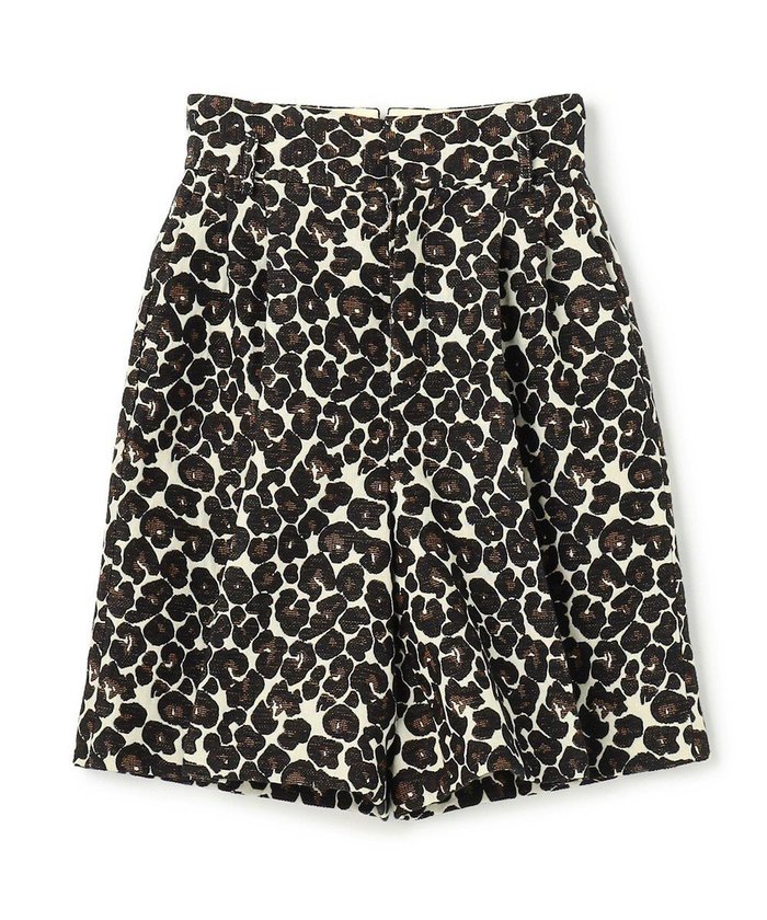 【アンクレイヴ/uncrave】のレオパードジャガード ショートトラウザー インテリア・キッズ・メンズ・レディースファッション・服の通販 founy(ファニー) https://founy.com/ ファッション Fashion レディースファッション Fashion for Women パンツ Pants & Trousers アクリル Acrylic Material 春 Spring ジャカード／ジャガード Jacquard, Woven Pattern ダメージ Distressed, Destroyed フロント Front, Front Design ブルゾン Blouson, Bomber Jacket ベーシック Basic, Essential レオパード Leopard, Animal Print S/S・春夏 SS, Spring/Summer, Warm Season 夏 Summer |ID: prp329100004837872 ipo3291000000035249196