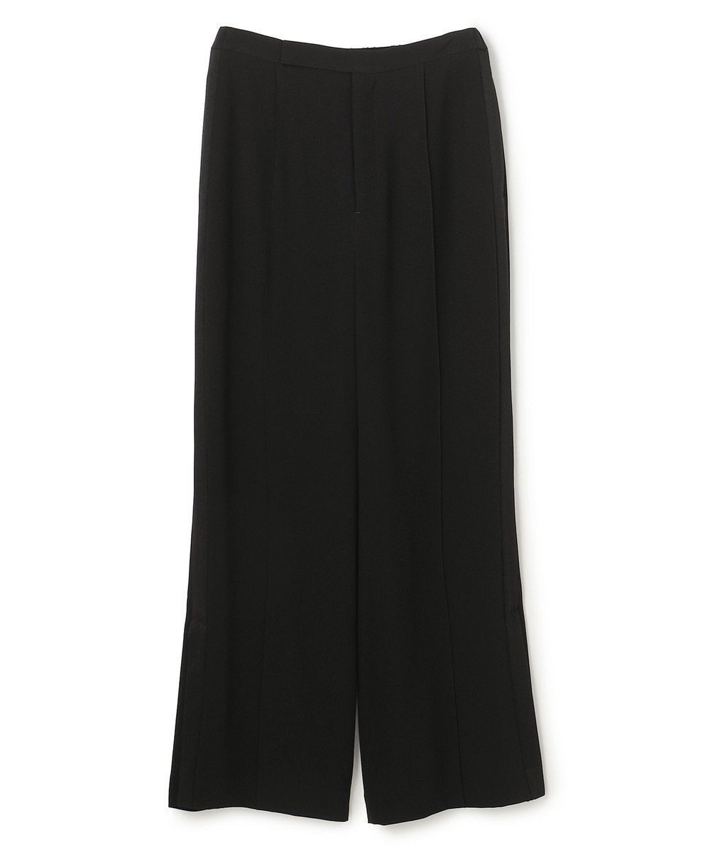 【アンクレイヴ/uncrave】のバックサテンジョーゼット フレアパンツ インテリア・キッズ・メンズ・レディースファッション・服の通販 founy(ファニー) 　ファッション　Fashion　レディースファッション　Fashion for Women　パンツ　Pants & Trousers　バッグ　Bags　春　Spring　今季　This Season, Current Season　吸水　Absorbent, Quick-Dry　サテン　Satin, Glossy Fabric　ジャケット　Jacket, Outerwear　ストレッチ　Stretch, Stretchy Fabric　ドレープ　Drape, Draping Fabric　バランス　Balance, Style Balance　フレア　Flare, Flared　S/S・春夏　SS, Spring/Summer, Warm Season　おすすめ　Recommended / Our Picks　夏　Summer　ブラック|ID: prp329100004837881 ipo3291000000035249231